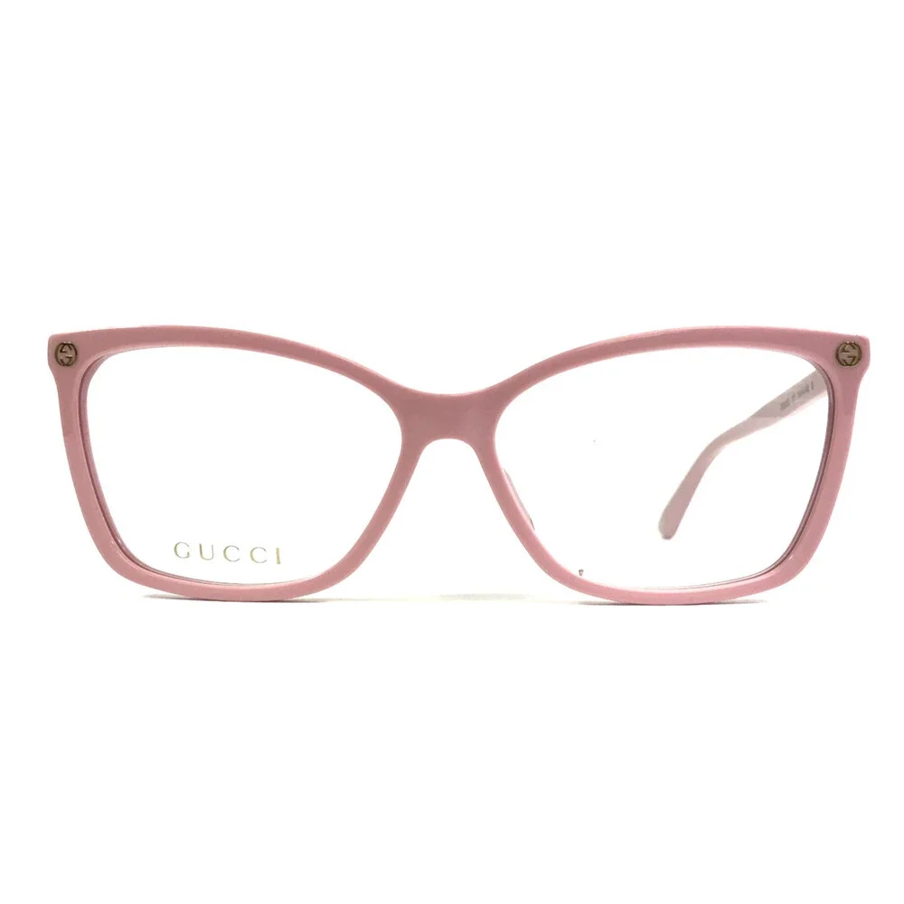Gucci Eyeglasses Frames GG0025O 011 Light Pink 56-14-140 BROKEN FOR PARTS ONLY